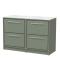 Lille 1200mm Floor Standing 4-Drawer Vanity with Marble Worktop