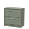 Lille 800mm Floor Standing 2-Drawer Vanity with Worktop