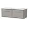 Lille 1200mm Wall Hung Single Drawer Vanity with Marble Worktop