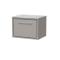 Lille 600mm Wall Hung Single Drawer Vanity with Marble Worktop