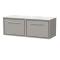 Lille 1200mm Wall Hung Single Drawer Vanity with Marble Worktop