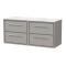 Lille 1200mm Wall Hung 4-Drawer Vanity with Marble Worktop