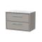 Lille 800mm Wall Hung 2-Drawer Vanity with Marble Worktop