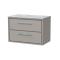 Lille 800mm Wall Hung 2-Drawer Vanity with Marble Worktop
