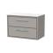 Lille 800mm Wall Hung 2-Drawer Vanity with Marble Worktop