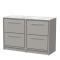Lille 1200mm Floor Standing 4-Drawer Vanity with Marble Worktop