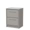 Lille 600mm Floor Standing 2-Drawer Vanity with Marble Worktop