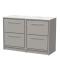 Lille 1200mm Floor Standing 4-Drawer Vanity with Marble Worktop