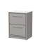 Lille 600mm Floor Standing 2-Drawer Vanity with Marble Worktop