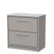 Lille 800mm Floor Standing 2-Drawer Vanity with Marble Worktop