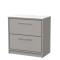 Lille 800mm Floor Standing 2-Drawer Vanity with Marble Worktop