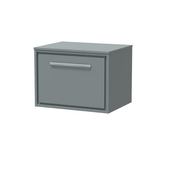 Lille 600mm Wall Hung Single Drawer Vanity with Worktop