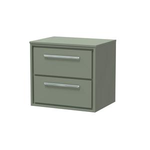 Lille 600mm Wall Hung 2-Drawer Vanity with Worktop