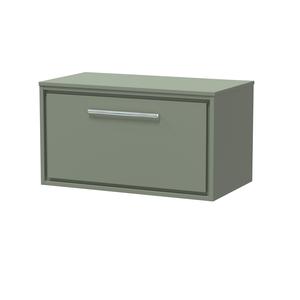 Lille 800mm Wall Hung Single Drawer Vanity with Worktop