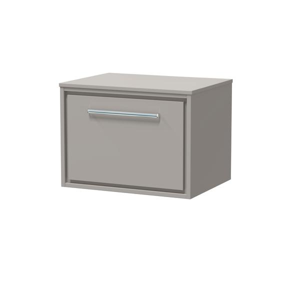 Lille 600mm Wall Hung Single Drawer Vanity with Worktop
