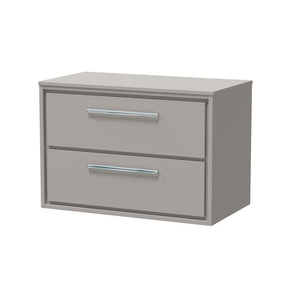 Lille 800mm Wall Hung 2-Drawer Vanity with Worktop