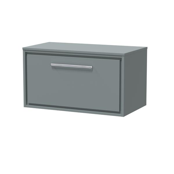 Lille 800mm Wall Hung Single Drawer Vanity with Worktop