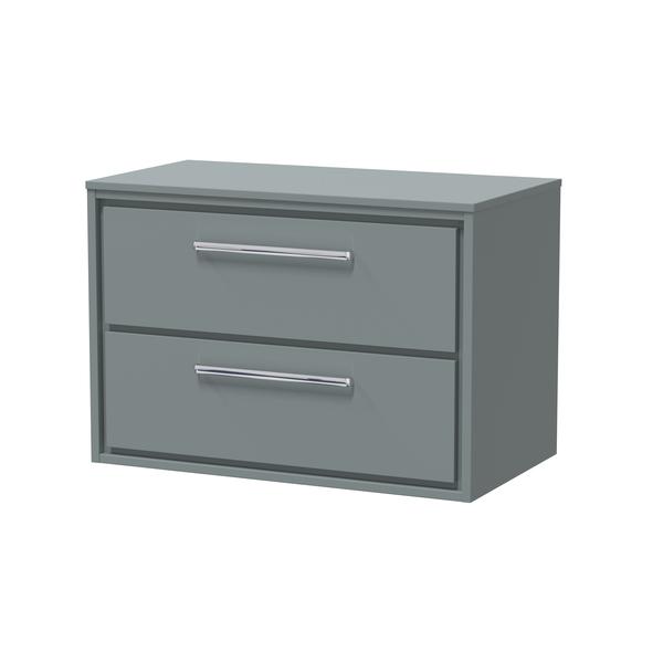 Lille 800mm Wall Hung 2-Drawer Vanity with Worktop