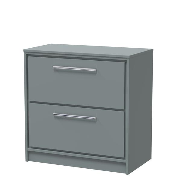 Lille 800mm Floor Standing 2-Drawer Vanity with Worktop