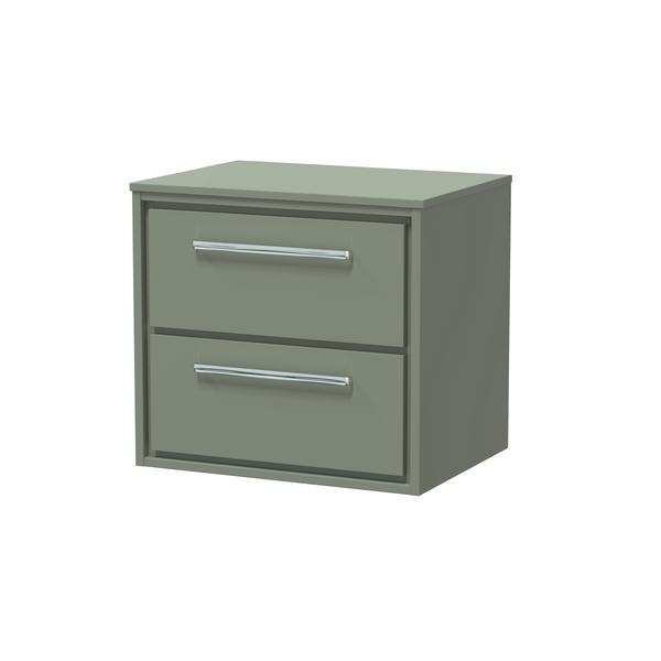 Lille 600mm Wall Hung 2-Drawer Vanity with Worktop