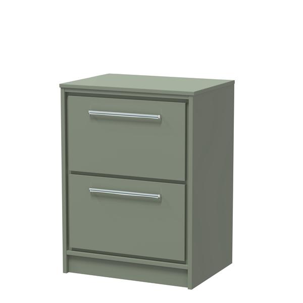 Lille 600mm Floor Standing 2-Drawer Vanity with Worktop