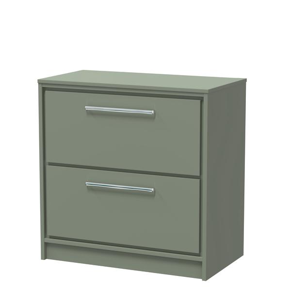 Lille 800mm Floor Standing 2-Drawer Vanity with Worktop