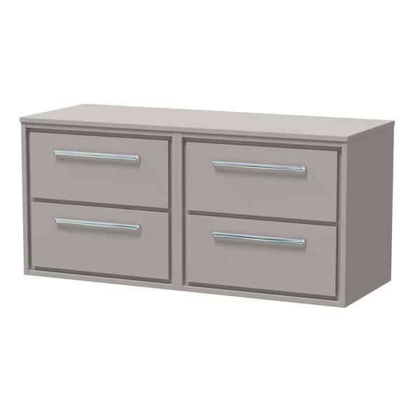Lille 1200mm Wall Hung 4-Drawer Vanity with Worktop