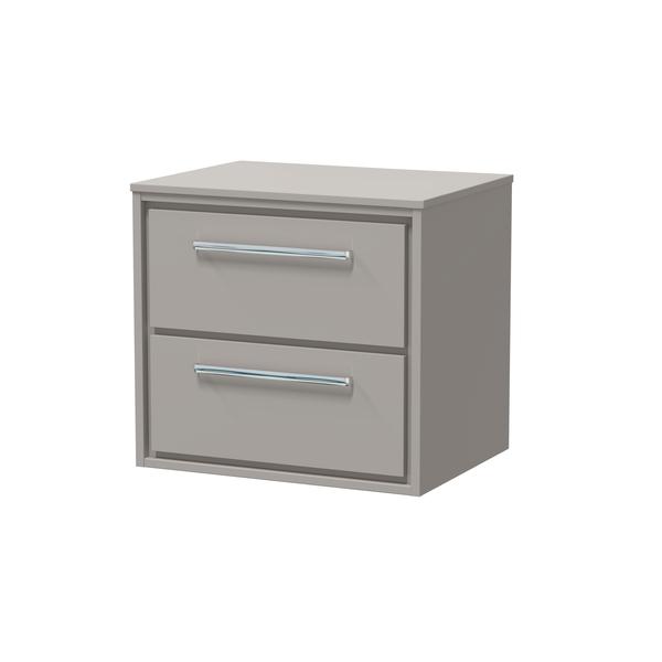Lille 600mm Wall Hung 2-Drawer Vanity with Worktop