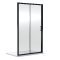 Rene - Matt Black 1900 x 1100mm Sliding Shower Door
