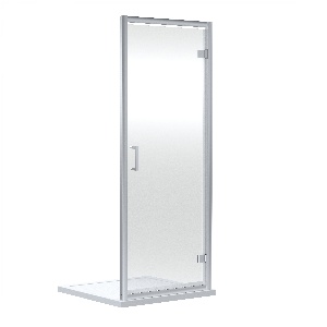Rene - Chrome 1900 x 900mm Hinged Shower Door