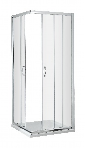 Ella - Chrome 1850 x 800mm Corner Entry Shower Enclosure