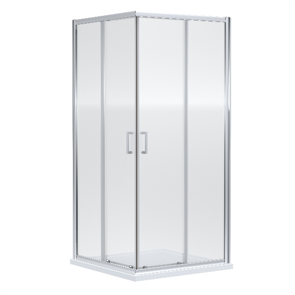 Rene - Chrome 1900 x 800mm Corner Entry