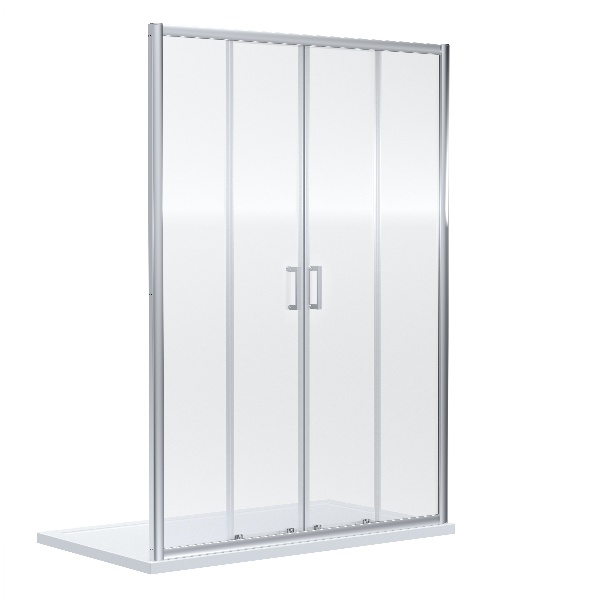 Rene - Chrome 1900 x 1700mm Double Sliding Shower Door