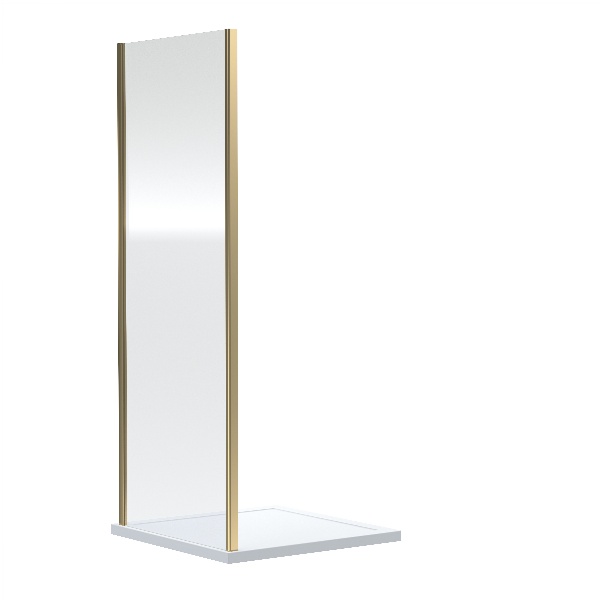 Rene - Brushed Brass 1900 x 760mm Side Panel