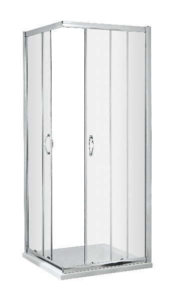 Ella - Chrome 1850 x 800mm Corner Entry Shower Enclosure