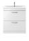 Nuie Athena 800mm Floor Standing Vanity Unit With 1 Tap Hole Basin