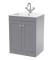 Classique Floor Standing 2 Door Vanity Basin Unit & 1 Tap Hole Stone Basin, 600mm