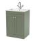 Classique Floor Standing 2 Door Vanity Basin Unit & 1 Tap Hole Stone Basin, 600mm