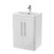 Nuie Parade 600mm Gloss White Floor Standing 2 Door Vanity Basin Unit, Soft Close