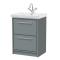 Lille 600mm Floor Standing 2-Drawer Vanity with Basin - 1 Tap Hole