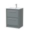 Lille 600mm Floor Standing 2-Drawer Vanity with Basin - 1 Tap Hole