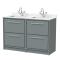 Lille 1200mm Floor Standing 4-Drawer Vanity with Marble Worktop Basin