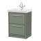 Lille 600mm Floor Standing 2-Drawer Vanity with Basin - 1 Tap Hole