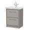 Lille 600mm Floor Standing 2-Drawer Vanity with Basin - 1 Tap Hole