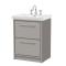 Lille 600mm Floor Standing 2-Drawer Vanity with Basin - 3 Tap Hole