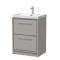 Lille 600mm Floor Standing 2-Drawer Vanity with Basin - 1 Tap Hole