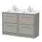 Lille 1200mm Floor Standing 4-Drawer Vanity with Marble Worktop Basin