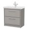 Lille 800mm Floor Standing 2-Drawer Vanity with Basin - 1 Tap Hole
