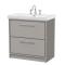 Lille 800mm Floor Standing 2-Drawer Vanity with Basin - 3 Tap Hole