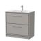 Lille 800mm Floor Standing 2-Drawer Vanity with Basin - 1 Tap Hole